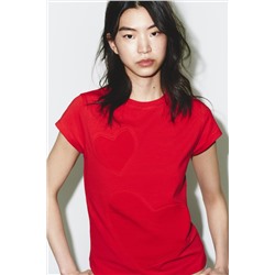 CAMISETA CORAZONES MANGA CORTA