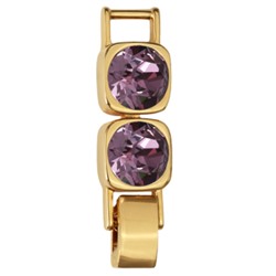 Удлинитель Теннис 2см (кристаллы SW аметист 8мм; покрытие золото)