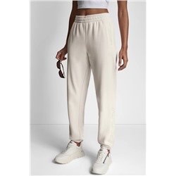 RAISED EMBROIDERY OUTLINE RHINESTONE LOGO JOGGER