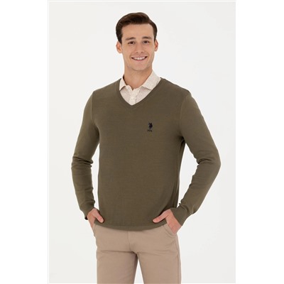 Erkek Haki Basic Kazak