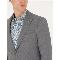 Gri Ekstra Slim Fit Blazer Ceket