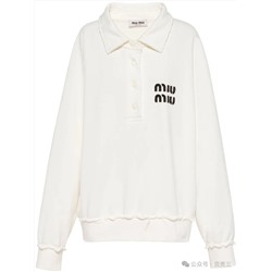 Свитшот с воротником - поло Mi*u Mi*u