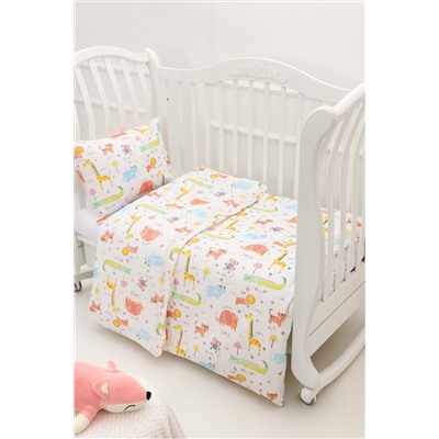 КПБ с простыней на резинке арт КПБ-ПР/зверушки-игрушки