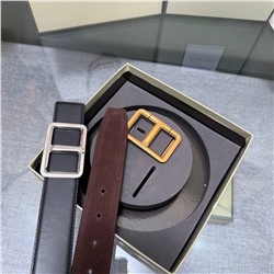 Мужской двухсторонний ремень с двумя пряжками ТОМ ФОР*Д