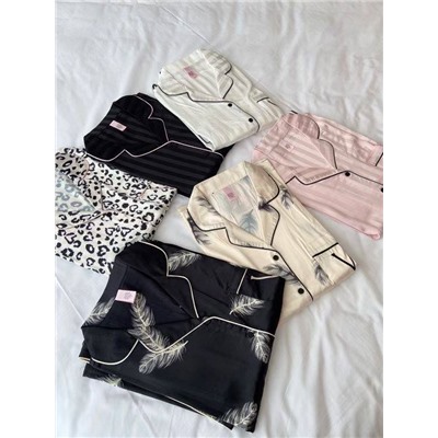 Женская легкая пижама из атласного шелка ВИКТОРИЯ СИКРЕ*Т