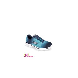 Skechers GOwalk3 Women's Pulse Lace Up Shoe Navy/Aqua