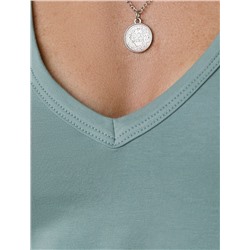 Топ из премиального хлопка с эластаном