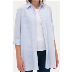 Kadın Açık Mavi Uzun Kollu Gömlek