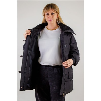 Демисезонная куртка с меховой отделкой, арт. 928