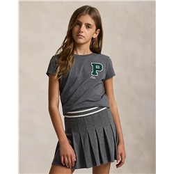 Cotton Jersey Letterman Tee Save your Wishlist Girls 7-16