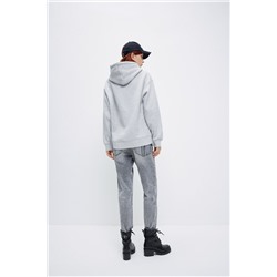 Sudadera con capucha Gris jaspeado