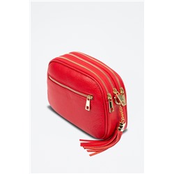 Bandolera de piel Rojo