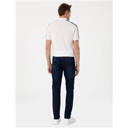 Koyu Lacivert Slim Fit Jean Pantolon