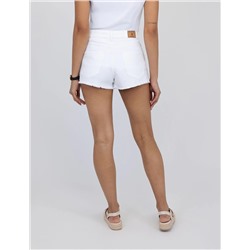 DENIM SHORT WITH RAW HEM