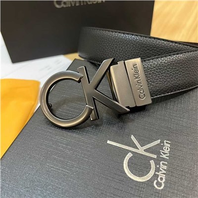 Кожаный ремень с супер текстурированным рисунком личи CALVIN KLEI*N ОРИГИНАЛ!
