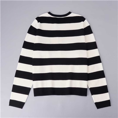 Модный простой шерстяной свитер контрастного цвета  МАКС МАР*А