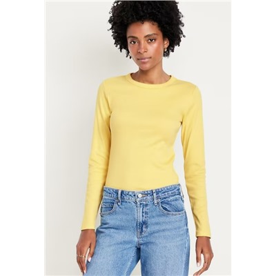 Snug Long-Sleeve Crew-Neck T-Shirt