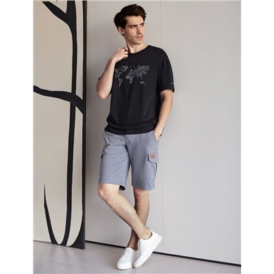 Свободная футболка  с авторским принтом