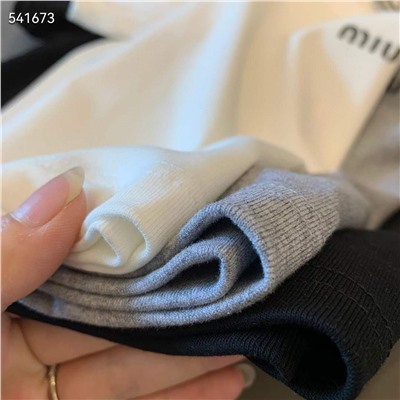 Укороченные женские  футболки ✔️MiuMiu  Высокое качество Импортный, нежный и мягкий хлопок 🥰