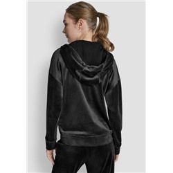 VELOUR HD EMBROIDERY LOGO FULL ZIP HOODIE