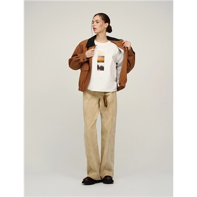 Белая футболка «Абстракция»