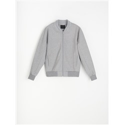 Sweatshirt im Bomberstil mit Baumwollmischung