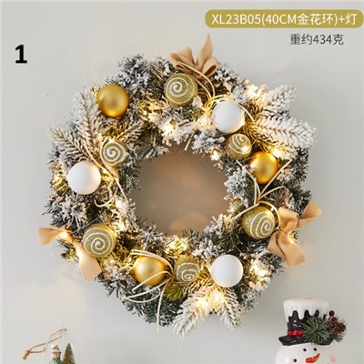 Венок с подсветкой. Украшение на дверь