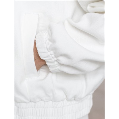 Джинсовый бомбер на молнии из эластичного денима средней плотности