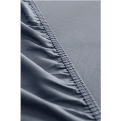 Ciel King Size %100 Pamuk Lastikli Saten Çarşaf - Koyu Mavi