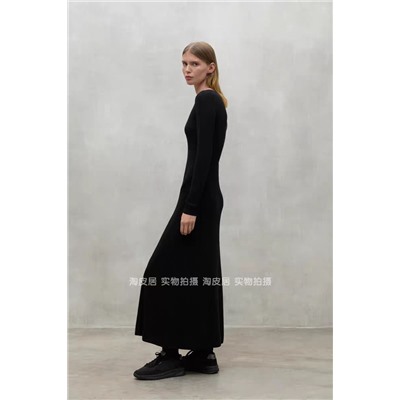 Женское трикотажное платье макси Ecoal*f из тенселя и хлопка, экспорт