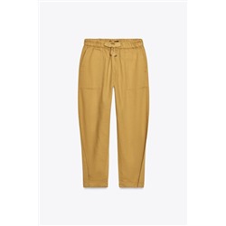 JOGGER TROUSERS WITH BUTTONED HEMS