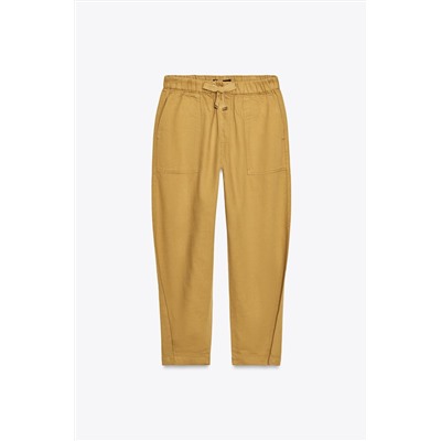 JOGGER TROUSERS WITH BUTTONED HEMS