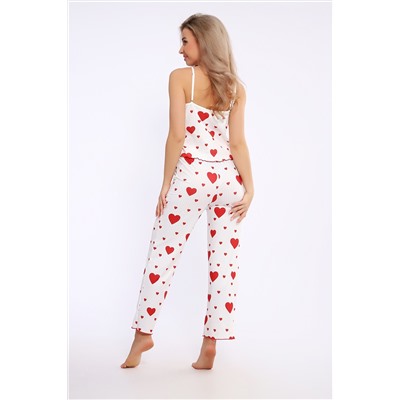 Пижама женская с брюками и топом 5734