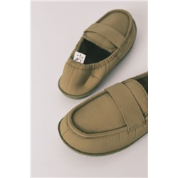 Zapatillas casa mocasín verde