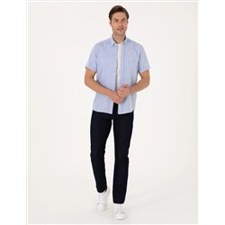 Mavi Regular Fit Kısa Kollu Gömlek