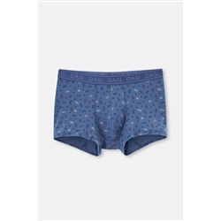 Dagi Mavi 2'li Desenli Micro Modal Boxer