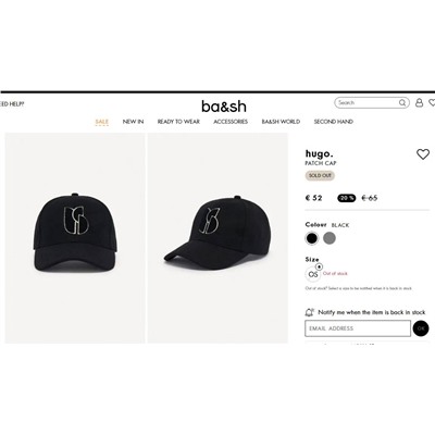ba&s*h  🧢  шерстяная кепка с махровым узором.. ткань смесовая, плотная и теплая. экспорт ✔️ цена на оф сайте 65 💶