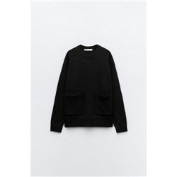 KNIT SWEATER WITH POCKETS