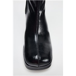 PLATFORM HIGH-HEEL ANKLE BOOTS