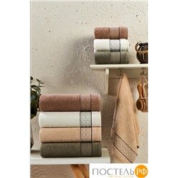 Набор полотенец Карвен "SIDE" Cotton (penye) 50*90 4шт. махра HS 1004