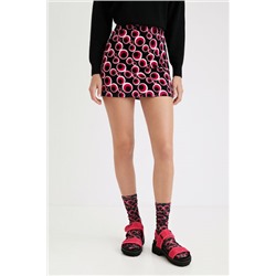 Minifalda slim círculos