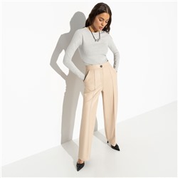 Брюки из экокожи, Модный захват (beige)