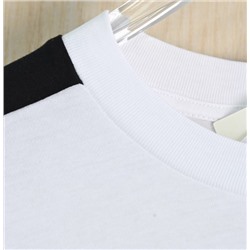 Женская футболкаиз мягкого хлопка с цветными блоками