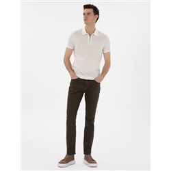 Kahverengi Slim Fit Jean Pantolon
