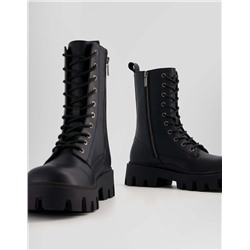 Men's track sole lace-up ankle boots
