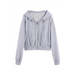 Sudadera con capucha Gris jaspeado