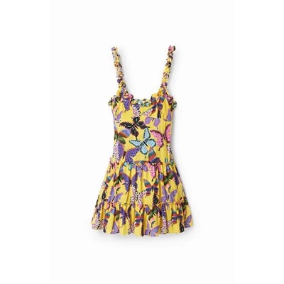 Vestido tirantes mariposas