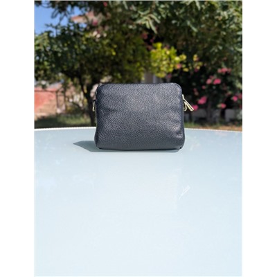 Итальянская сумка из натуральной кожи AB.Z PELLE G220 Negro