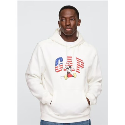 Disney × Mickey Mouse Relaxed Logo Hoodie