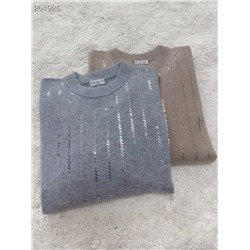 Кашемировый свитер с пайетками  Brunell*o Cucinell*i